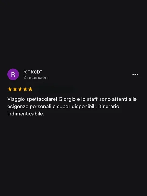 Recensione Google a 5 stelle di R “Rob”