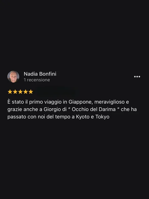 Recensione Google a 5 stelle di Nadia Bonfini
