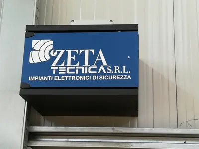 L’insegna di Zeta Tecnica S.r.l., impianti elettronici di sicurezza